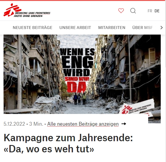 Medecins sans Frontier / Aerzte ohne Grenzen